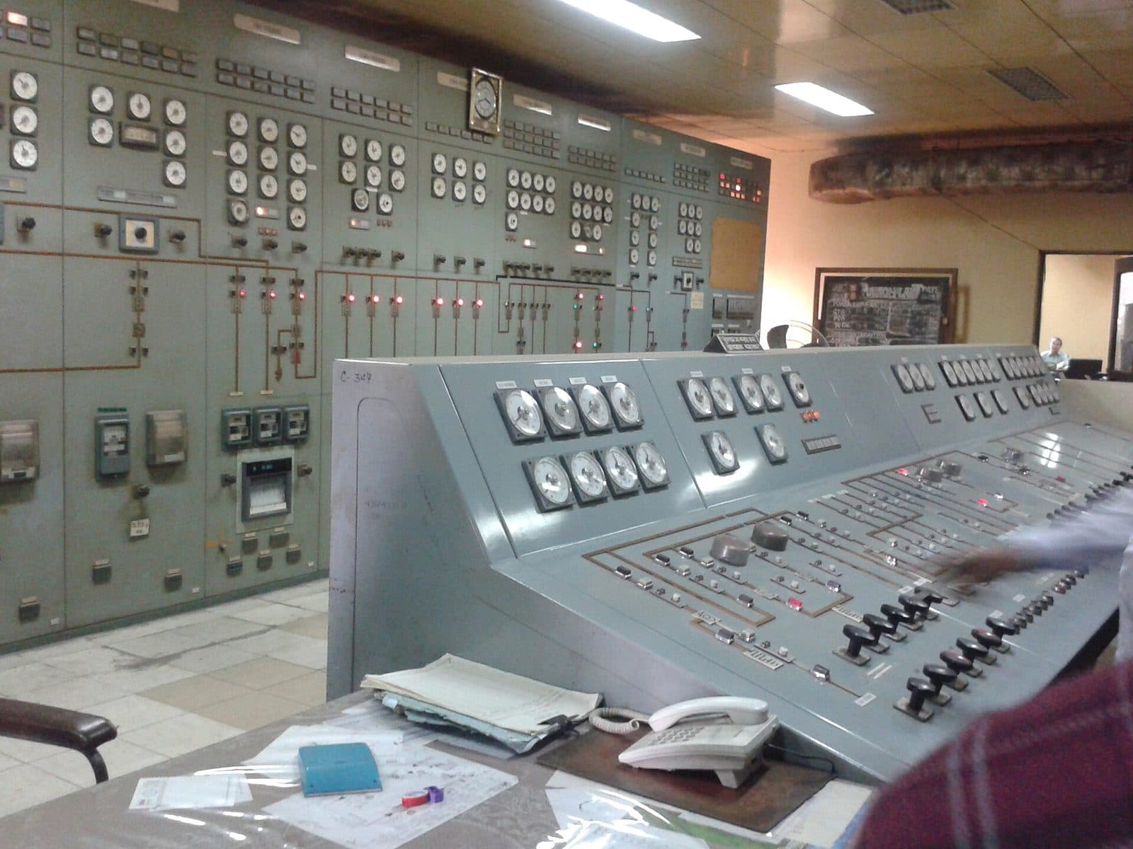 Power plant control panels and switchgear
